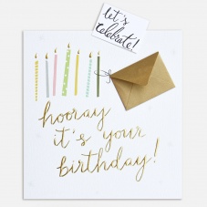 Keepsake Hooray its your Birthday, Card By Caroline Gardner